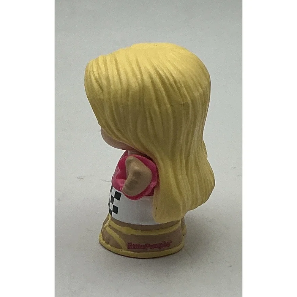 Mattel Fisher Price 2022 Little People Blonde Barbie Race Car Driver HCF59
